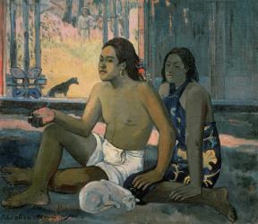 Eiaha Ohipa or Tahitians in a Room, 1896 (oil on canvas) | Obraz na stenu