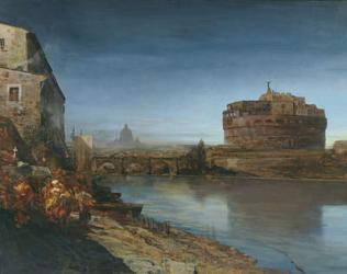 Castel Sant' Angelo at Dusk, 1882 (oil on canvas) | Obraz na stenu