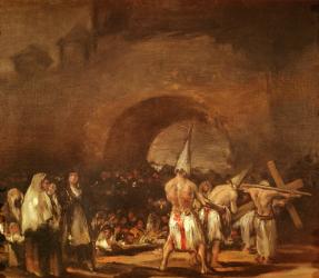 The Flagellants (oil on canvas) | Obraz na stenu