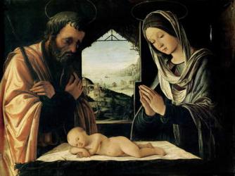 The Nativity, c.1490 (oil on panel) | Obraz na stenu