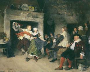 Couple Dancing in a Tavern, 1874 (oil on panel) | Obraz na stenu