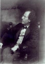 Portrait of Gustav Mahler, c.1907 (b/w photo) | Obraz na stenu