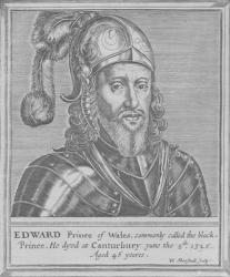 Edward, the Black Prince (engraving) | Obraz na stenu