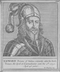 Edward, the Black Prince (engraving) | Obraz na stenu