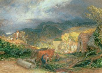 The Bellman with Oxen | Obraz na stenu