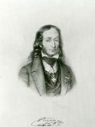 Niccolo Paganini (1782-1840) (engraving) | Obraz na stenu