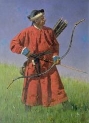 Bokharan Soldier (Sarbaz), 1873 (oil on canvas) | Obraz na stenu