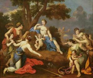 Venus Creating the Anemone with the Blood of Adonis (oil on canvas) | Obraz na stenu
