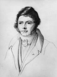 Portrait of Jean-Francois Champollion (1790-1832), 1830 (litho) (b/w photo) | Obraz na stenu
