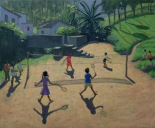 Badminton, Coonoor, India (oil on canvas) | Obraz na stenu