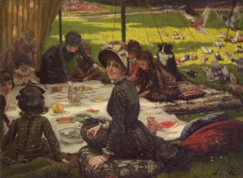 The Picnic (Dejeuner sur l'Herbe), c.1881-2 (panel) | Obraz na stenu