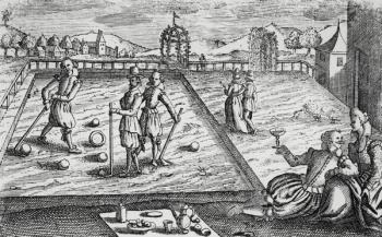 Croquet, c.1650 (engraving) | Obraz na stenu