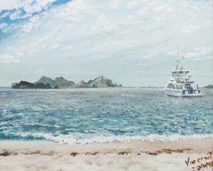 Whitsunday Islands Australia, 1998, (Acrylic on canvas board) | Obraz na stenu