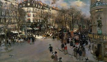 The Boulevard des Italiens, c.1900 | Obraz na stenu