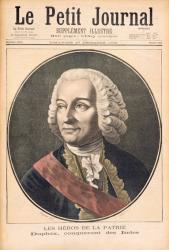 Portrait of Joseph Francis Dupleix (1697-1763), illustration from 'Le Peit Journal', 27th December 1896 (colour litho) | Obraz na stenu