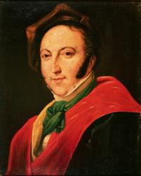 Portrait of Gioacchino Rossini (1792-1868) (oil on canvas) | Obraz na stenu
