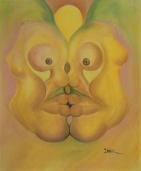 The Kiss (oil on canvas) | Obraz na stenu