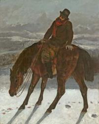 Hunter on Horseback, c.1864 (oil on canvas) | Obraz na stenu