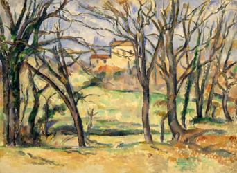 Trees and Houses Near the Jas de Bouffan, 1885-86 (oil on canvas) | Obraz na stenu