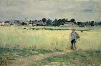 In the Wheatfield at Gennevilliers, 1875 (oil on canvas) | Obraz na stenu