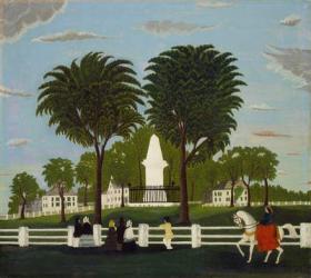 Lexington Battle Monument, c.1830 (oil on canvas) | Obraz na stenu