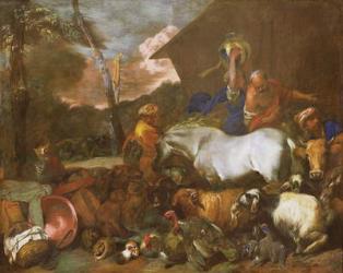 Entering the Ark (oil on canvas) | Obraz na stenu