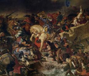 The Battle of Taillebourg, 21st July 1242, 1837 (oil on canvas) | Obraz na stenu