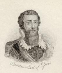 Robert Devereux, from 'Crabb's Historical Dictionary', published 1825 (litho) | Obraz na stenu