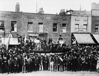 London Dock Strike, 1889 (b/w photo) | Obraz na stenu