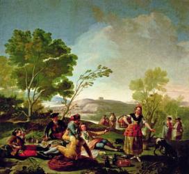 Meal on the banks of the River Manzanares, 1776 (oil on canvas) | Obraz na stenu