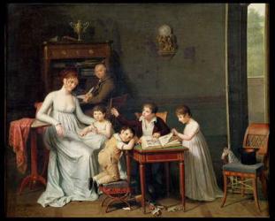 Portrait of a Family, 1800-01 (oil on canvas) | Obraz na stenu
