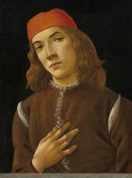Portrait of a Youth, c.1482-85 (tempera on poplar panel) | Obraz na stenu