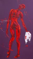 Veronica Wipes the Face of Jesus - Station 6 (oil on canvas) | Obraz na stenu