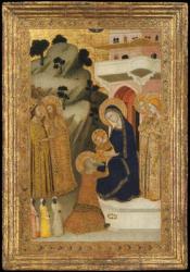 The Adoration of the Magi, c.1340-43 (tempera on wood, gold ground) | Obraz na stenu
