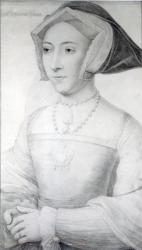 Jane Seymour, c.1536 (chalk, pen & ink) | Obraz na stenu