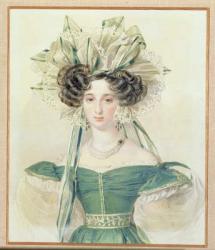 Portrait of Princess Elizabeth Vorontsova (1792-1856), c.1823 (w/c on paper) | Obraz na stenu