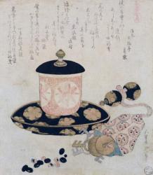 A Pot of Tea and Keys, 1822 (colour woodblock print) | Obraz na stenu