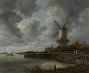 The Windmill at Wijk Duurstede, c.1668-70 (oil on canvas) | Obraz na stenu