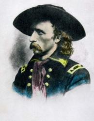 George Armstrong Custer (engraving) (later colouration) | Obraz na stenu