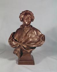 Bust of Louis XV (1710-74) 1751 (bronze) | Obraz na stenu
