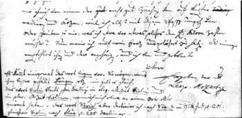 Letter from Leopold Mozart (1719-87), 7th July 1755 (pen & ink on paper) (b/w photo) | Obraz na stenu