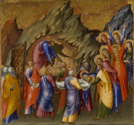 The Entombment of Christ, from the Malavolti altarpiece, 1426 (tempera with gold leaf on panel) | Obraz na stenu