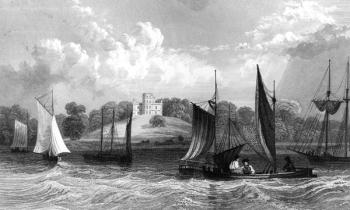 Belmont Castle, near Grays Thurrock, Essex, engraved by Henry Wallis, 1832 (engraving) | Obraz na stenu