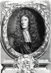 Sir Roger L'Estrange, engraved by Robert White, 1684 (engraving) | Obraz na stenu