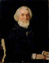 Portrait of Ivan S. Turgenev (1818-83), 1879 (oil on canvas) | Obraz na stenu