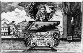 New Piano Practise, 1689 (engraving) | Obraz na stenu