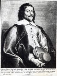 Nicholas Lanier, engraved by Lucas Vostermans (engraving) | Obraz na stenu