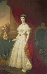 Empress Elizabeth of Bavaria (1837-98), 1863 (oil on canvas) | Obraz na stenu