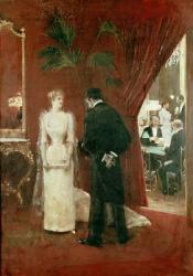The Private Conversation, 1904 (oil on canvas) | Obraz na stenu