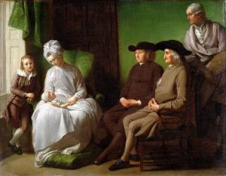 The Artist's Family (oil on canvas) | Obraz na stenu